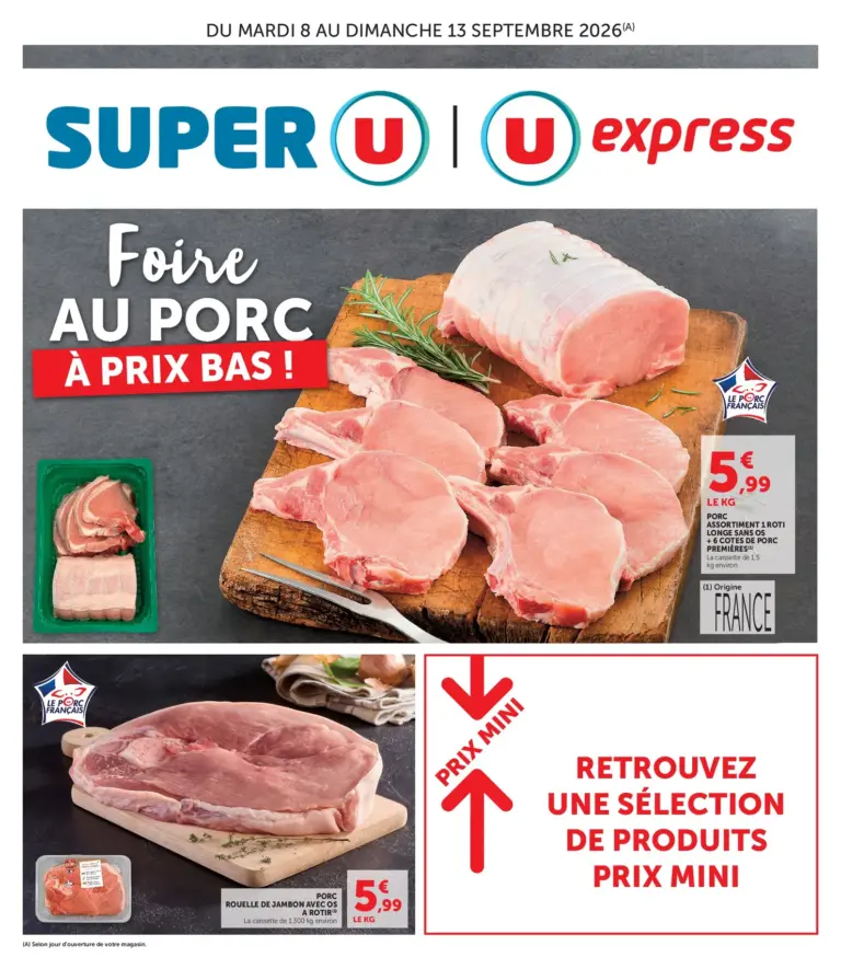 Super U catalogue du 08.09.2026