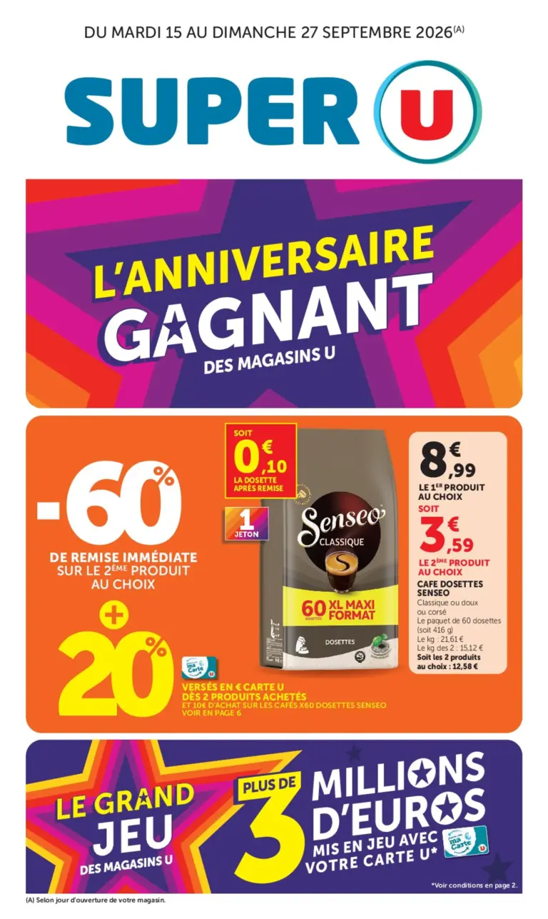 Super U catalogue du 15.09.2026