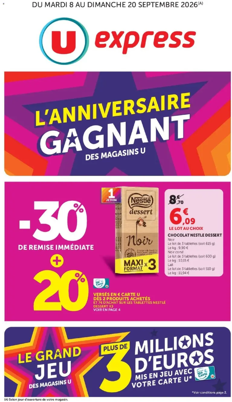 U Express catalogue du 08.09.2026