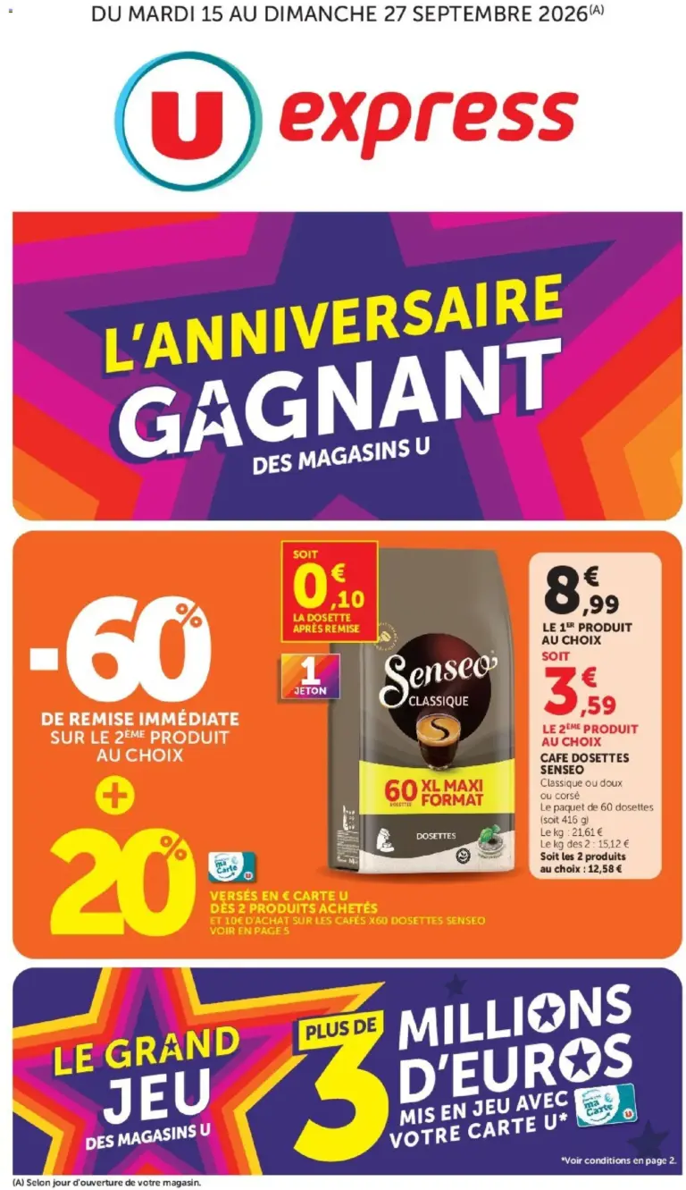 U Express catalogue du 15.09.2026