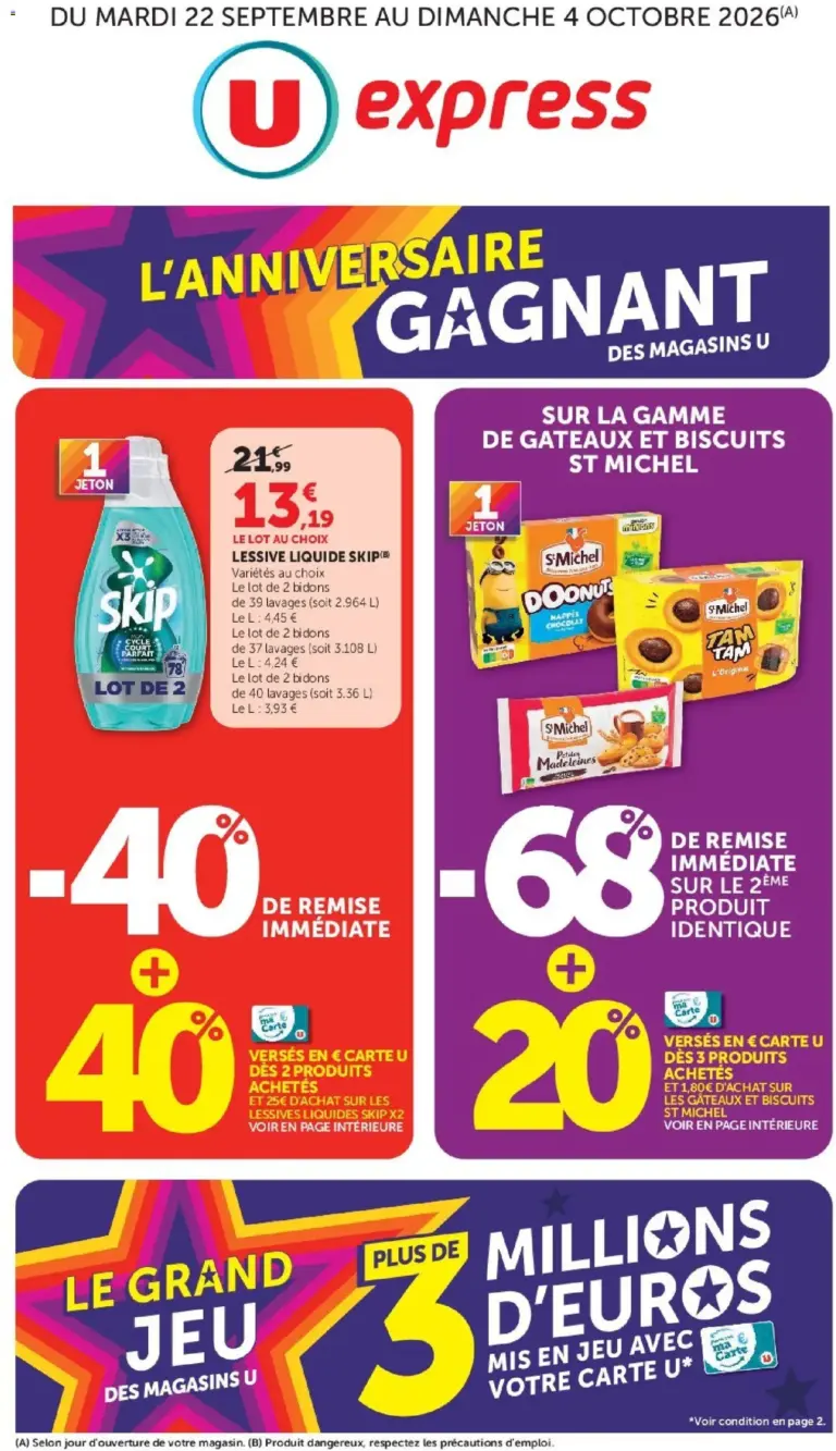 U Express catalogue du 22.09.2026